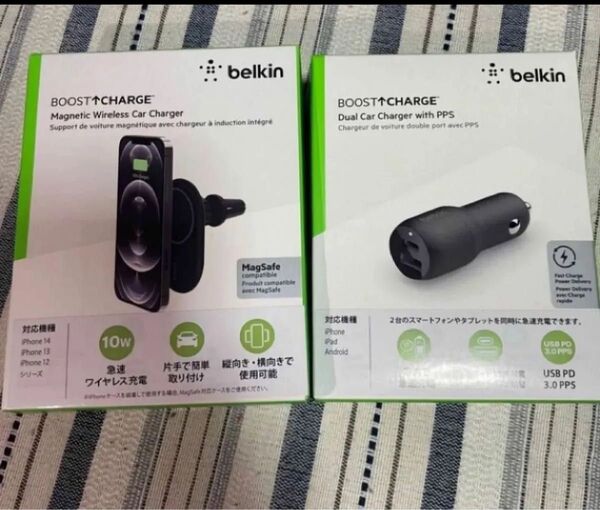 belkin ワイヤレス車載充電器 カーチャージャー パッケージ版