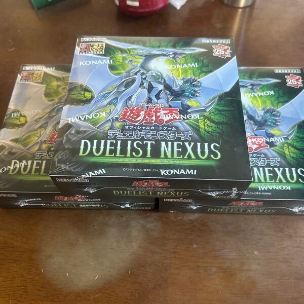 【新品、未使用、未開封】遊戯王 ocg duelist nexus プラスワンボーナスパック付3box