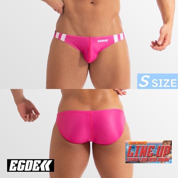 EGDE≪ LINEUP スーパーローライズ ビキニ S Pink