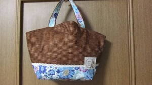 ハンドメイド【A502】ミニトートバッグ