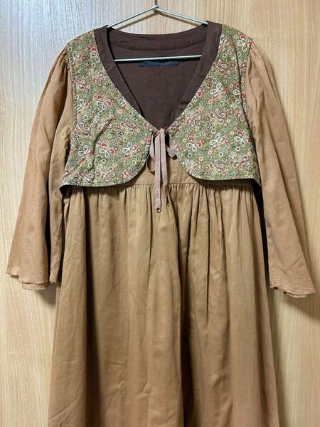 ehyphenworldgallery ワンピース 花柄 リボン チュニック森ガール