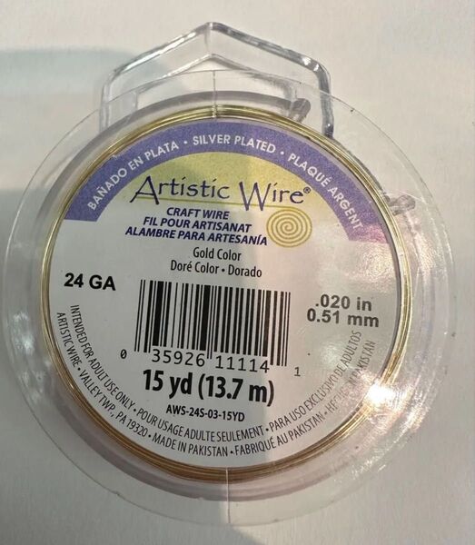 アーティスティックワイヤー24GA未使用品 GOLD