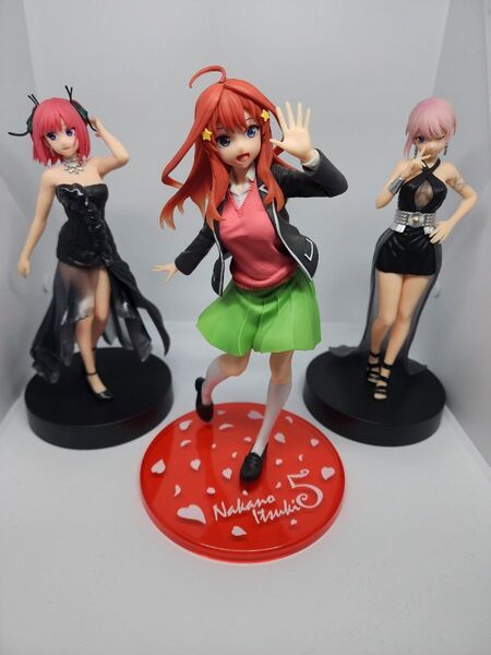 【中古品】五等分の花嫁 フィギュア 一花 二乃 五月 3点セット
