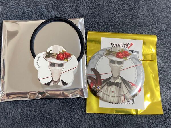 第五人格 運命の赤い糸 THEキャラ カフェ 缶バッジ&アクリルヘアゴム リッパー