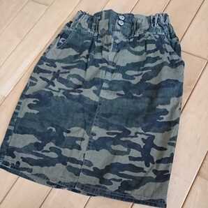 in field☆☆迷彩柄 膝丈スカート レディース フリーサイズ