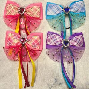 たらりんリボン キッズヘアゴム キミとアイドルプリキュア グログランリボン