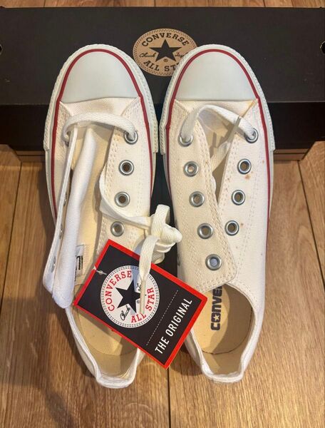 【新品未使用タグ付き】コンバース CONVERSE オールスター スニーカー ホワイト ローカット 23cm