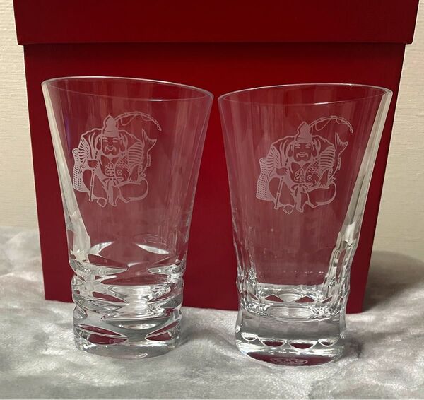 バカラ Baccarat 非売品 エビスビール グラス 2個セット