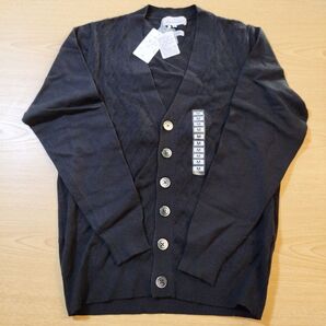 ◎LIFE&WORK DESIGN×GIM М長袖洗えるカーディガン 黒