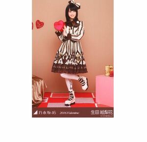 乃木坂46 公式グッズ 生写真 1枚 生田絵梨花 バレンタイン 2016 Valentine レア 制服　ヒキ