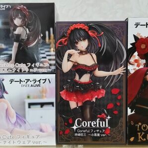 デート・ア・ライブ【時崎狂三】【夜刀神十香】【Coreful】【小悪魔】【和ゴス】【ナイトウェア】【未使用・未開封】【4点セット】