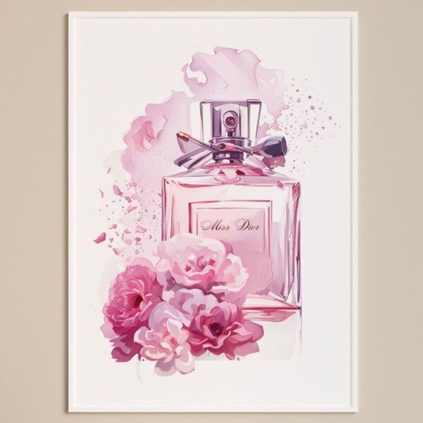 H067 アートポスター インテリア Dior 香水 ピンク 大人かわいい