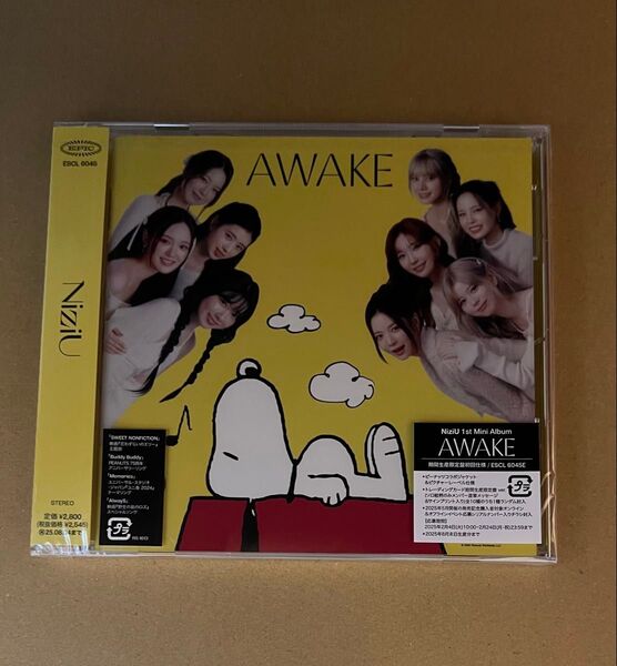 NiziU AWAKE CD 期間生産限定盤初回仕様 ミニアルバム
