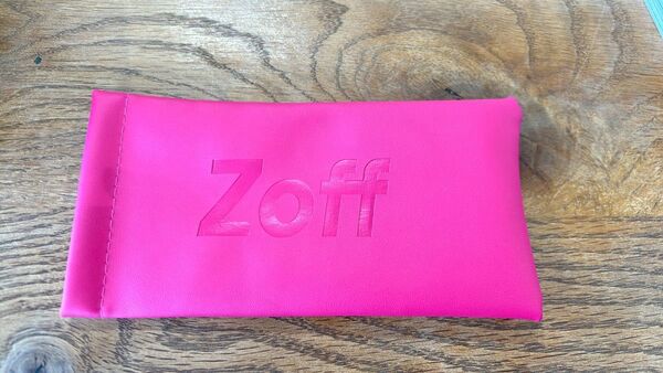 Zoff メガネケース ピンク
