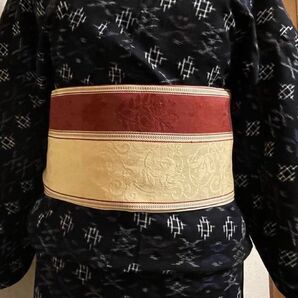 アラベスク模様?合わせやすい黄色の半幅帯