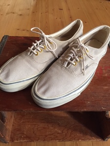 80's VANS ERA/バンズ エラ USA製 Vintage Sneaker White Suede/白 スエード / 70's 90's オーセンティック オールドスクール スリッポン