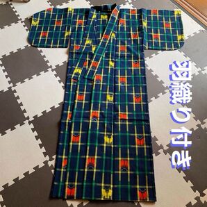 かすり着物・羽織付きアンサンブル