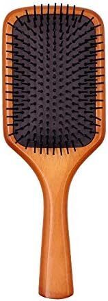 ヘアケア パドルブラシ 頭皮ケア 原木櫛 ヘアブラシ