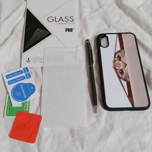 iPhone X/XS用 ケース 保護フィルム付き