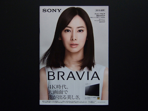 【カタログのみ】SONY BRAVIA 2019.05 検 A9G A8G Z9F X9500G X8550G X8500G X8000G W730E W500E W450E HT-ST HT-Z HT-X HT-S HT 北川景子