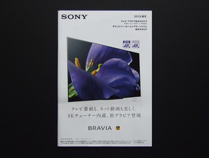 【カタログのみ】SONY BRAVIA 2019.04 検 4K HD A9G A8G Z9F X9500G X8550G X8500G X8000G W730E W500E W450E HT-ST HT-X HT-Z HT-S