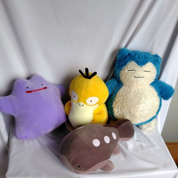 ポケットモンスターめちゃもふぐっとぬいぐるみドオー&メタモン&コダック&カビゴン