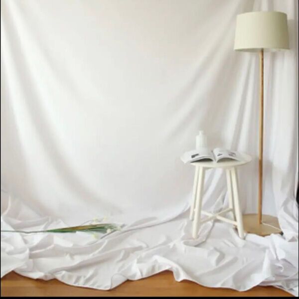 背景布 ホワイト 300cm x 150cm 撮影 写真 撮影用 白 布 背景