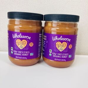 iHerb 非加熱 非濾過 オーガニックはちみつ ホールサム 2個