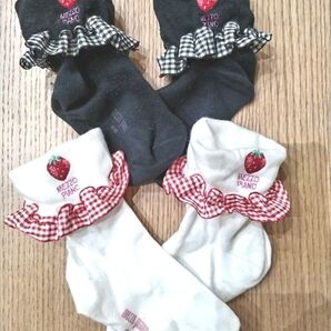 メゾピアノ イチゴ ソックス ショートソックス 靴下