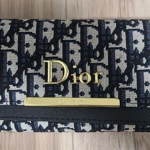 Dior レディース ウォレット C ディオール ブルー 三つ折り財布