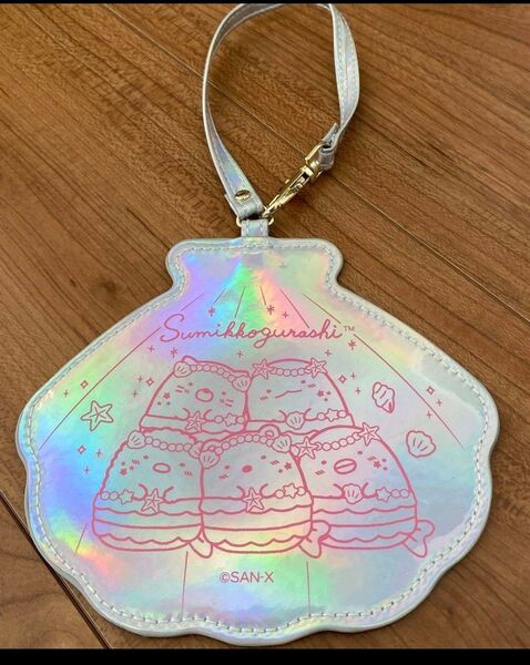 【未開封品】すみっコぐらし シェル型 パスケース 定期入れ 1個