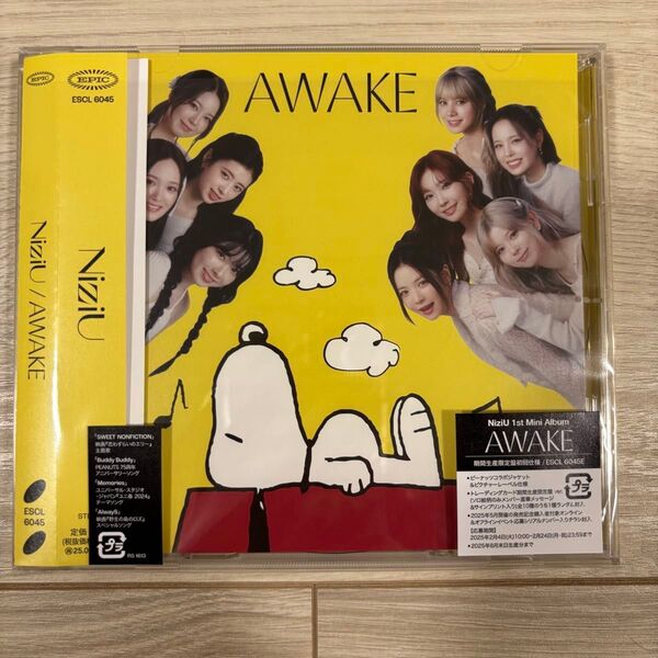 【開封のみ未再生】NiziU AWAKE スヌーピー 期間生産限定版