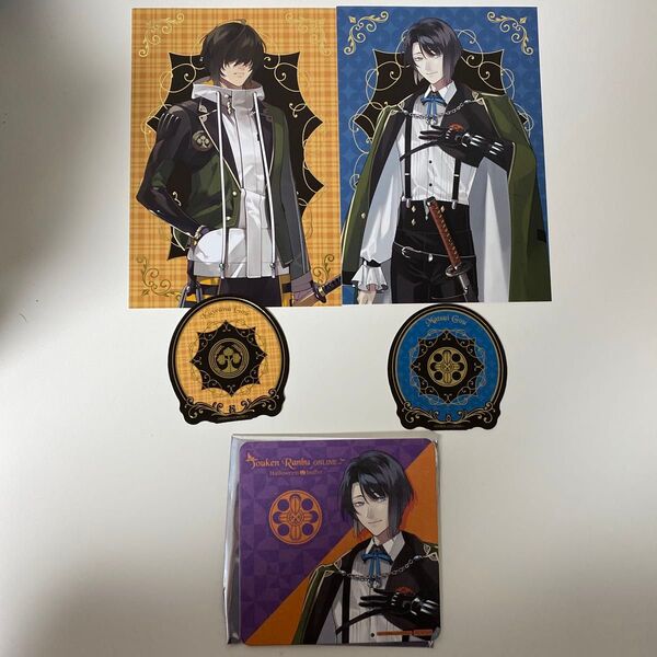 刀剣乱舞 ハロウィン ヒルトン ビュッフェ ポストカード ステッカー コースター シール 松井江 桑名江