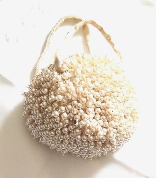 カシェリエ Cachellie ビーズパールバッグ