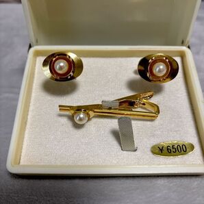 カフスボタンとネクタイピンセット お上品 新社会人 入学式卒業式 入園式にも