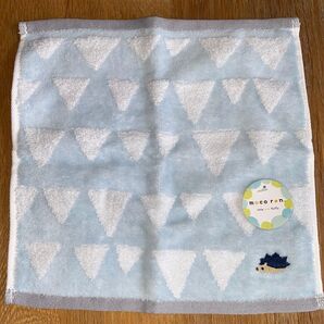 ハリネズミ刺繍 タオルハンカチ