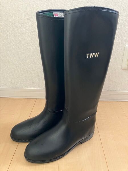 トラディショナルウェザーウエア size39(25センチ) レインブーツ 黒 長靴 防寒長靴