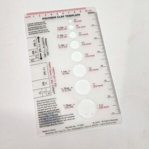 ■アシーナ■ポリマークレイテンプレート/スケール■未使用