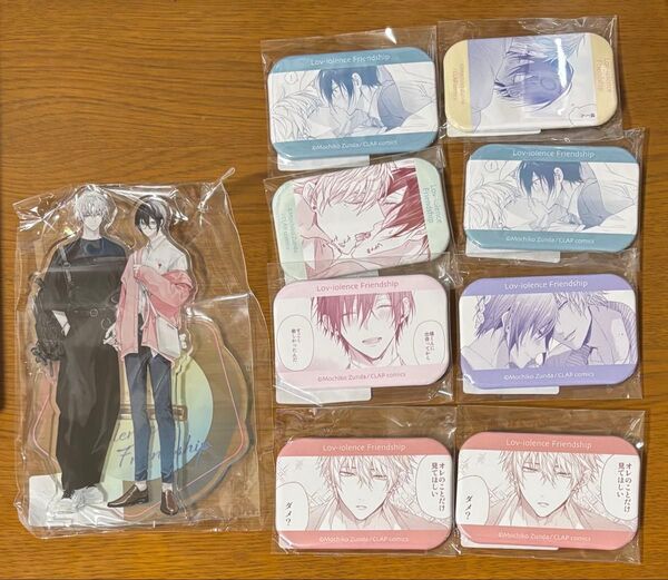 暴愛フレンドシップ プリズムチャンスくじ アクスタ 缶バッジ アクリルスタンド