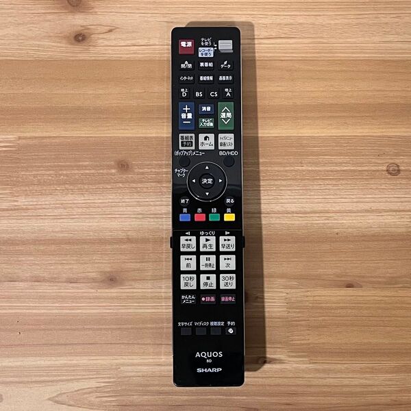 SHARP AQUOS BDレコーダーリモコン GB027PA