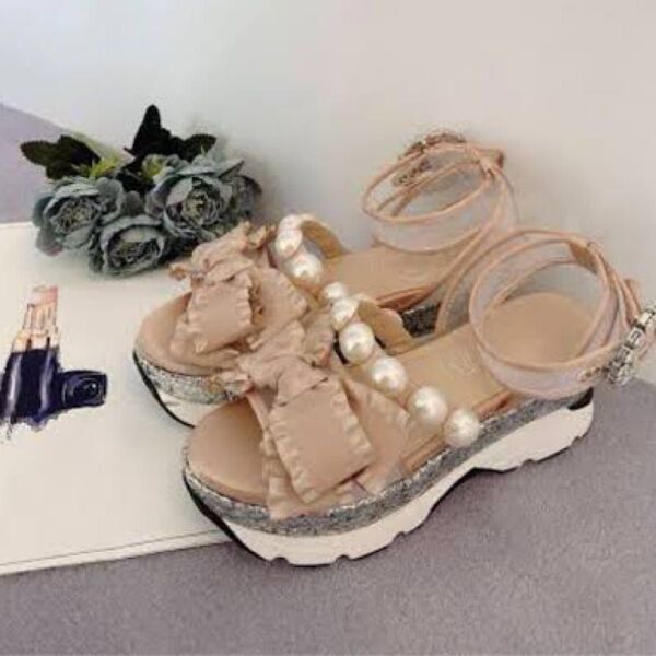 スワンキス Swankiss EV ribbon sandal