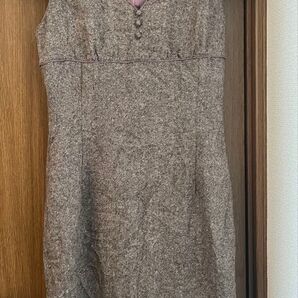 ☆ 未使用品 イマージュ ブラウン系 半袖 ワンピース ☆