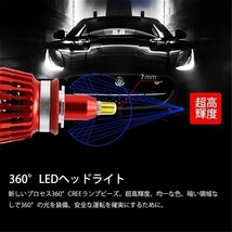 360度発光 LED H9 H11 ヘッドライト 純正交換 バイク用 バルブ KAWASAKI ZX-14R ZXNF17EA LinksAuto_画像7