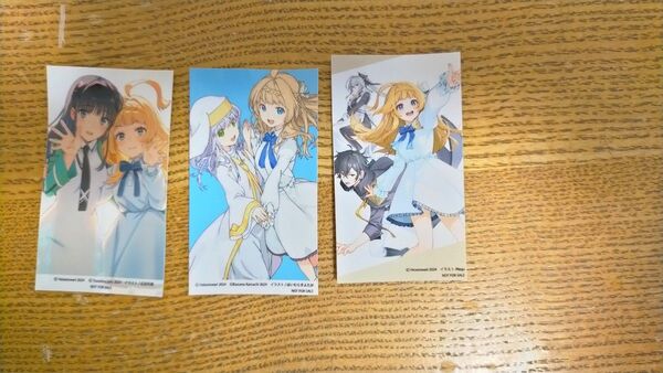 はばたけ魔術世界の師弟たち!カバーイラスト&「とある」「魔法科」コラボイラストステッカーセット 3枚 角川