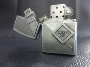 □■ BUCKLE UP シートベルト ジッポー ライター G ZIPPO XVI 2000年 7月製 ■車 安全 運転 立体加工