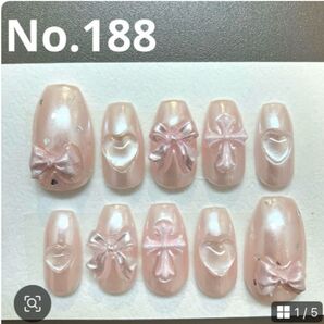 【】韓国ネイル ワンホンネイル 成人式 y2k ネイルチップ オーダー 現品 リボンネイル キャラネイル ミラー