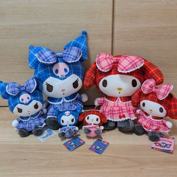 クロミ マイメロディ チェック×チェック ドール ぬいぐるみ マスコット サンリオキャラクターズ