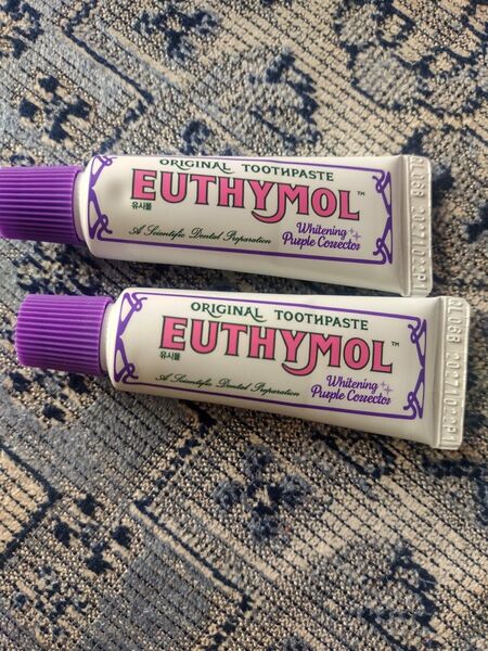 euthymol ユーシモール 美白歯磨き粉 ホワイトニング 新品未使用 20g× 2本