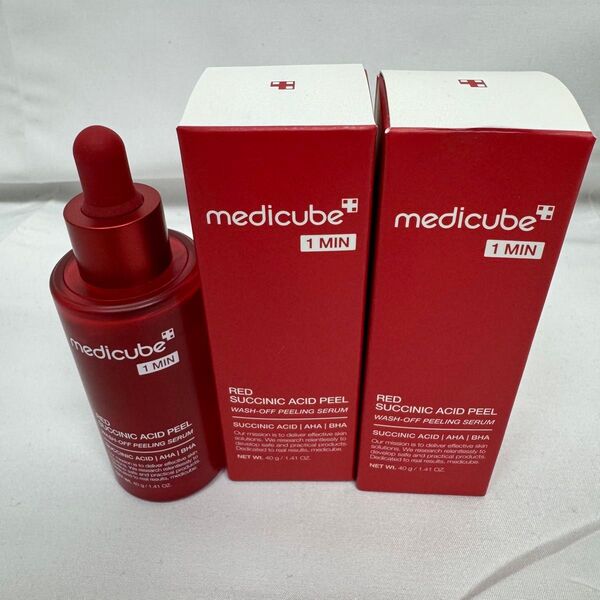 メデュキューブ 【MEDICUBE】 レッドアクネピーリングセラム 2点セット