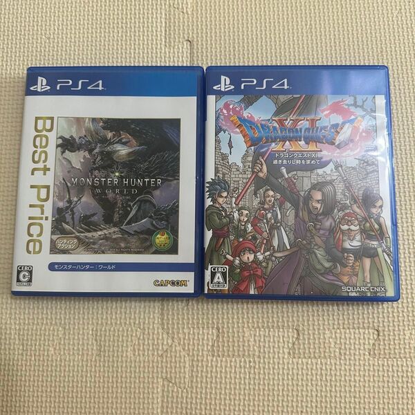 PlayStation4 モンスターハンター ワールドとドラゴンクエストXI